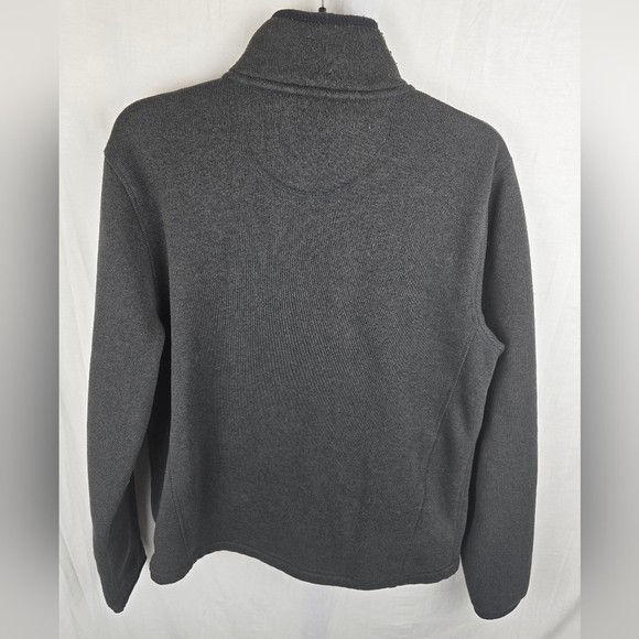 L.L.Bean Men's Gray Full Zip Fleece Jacket Sz M Reg - Picture 7 of 8